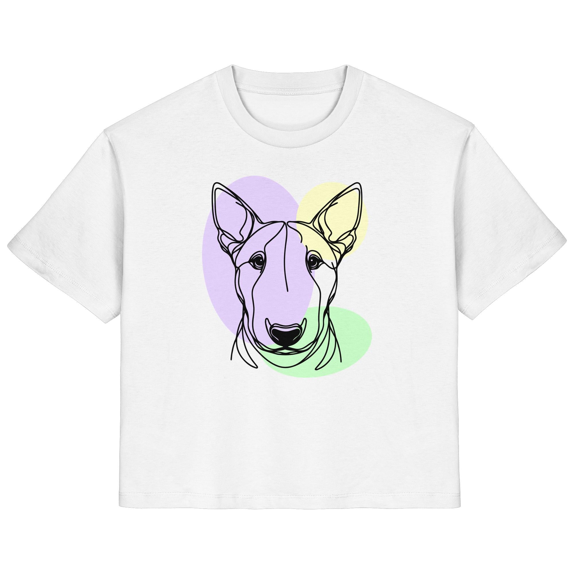 Line Art - Süßer Bullterrier - Ladies Organic Shirt