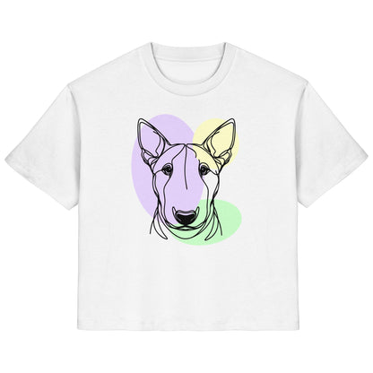Line Art - Süßer Bullterrier - Ladies Organic Shirt