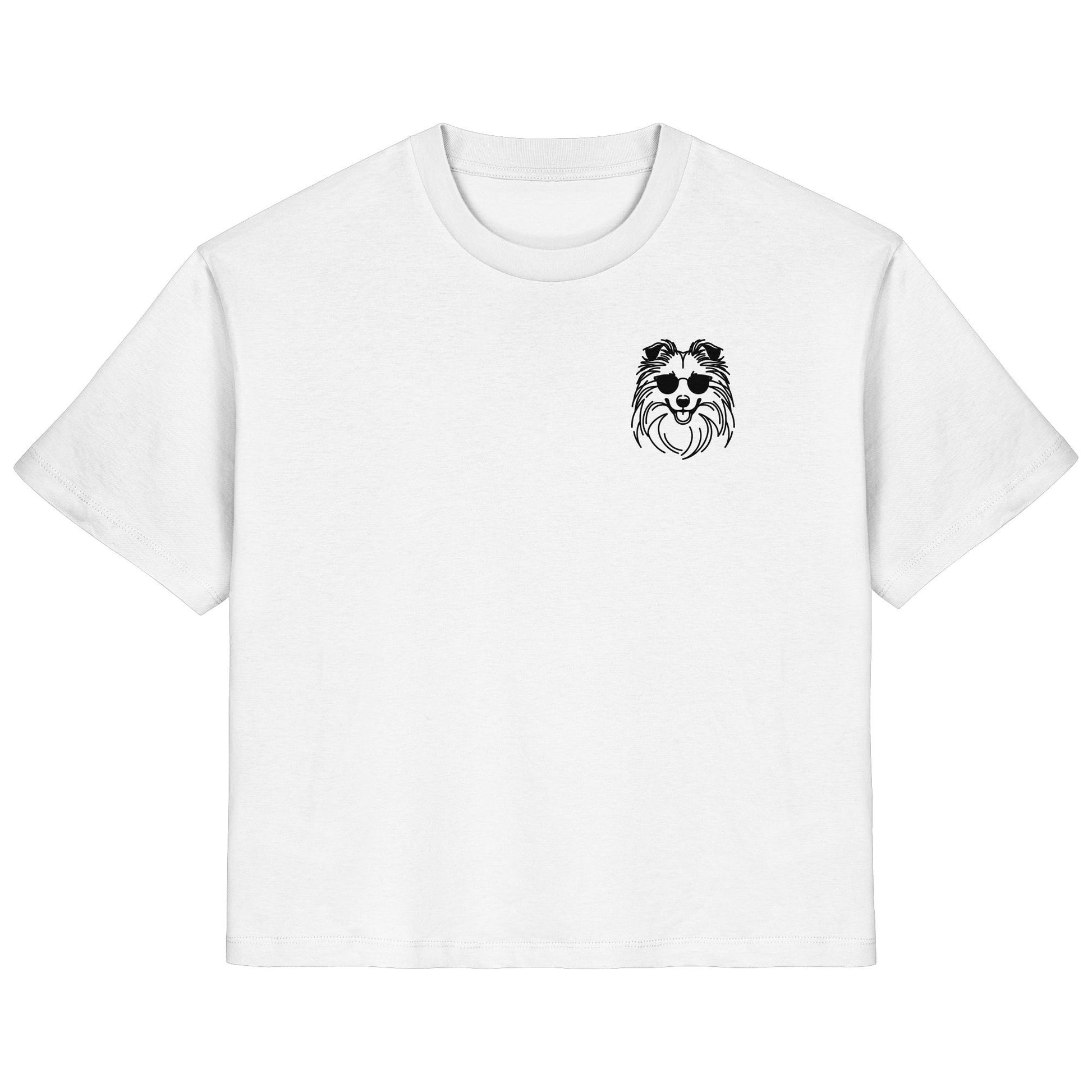 Line Art - Cooler Shetland Sheepdog - Ladies Organic Shirt
