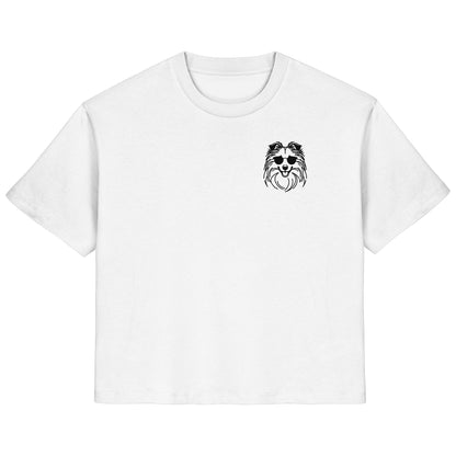 Line Art - Cooler Shetland Sheepdog - Ladies Organic Shirt