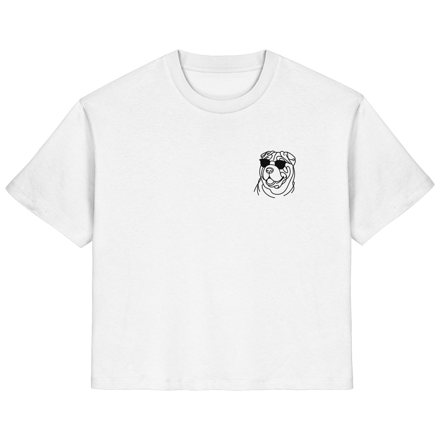 Line Art - Cooler Shar-Pei - Ladies Organic Shirt