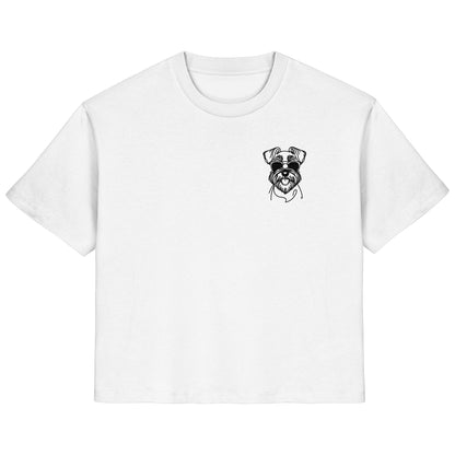 Line Art - Cooler Schnauzer - Ladies Organic Shirt