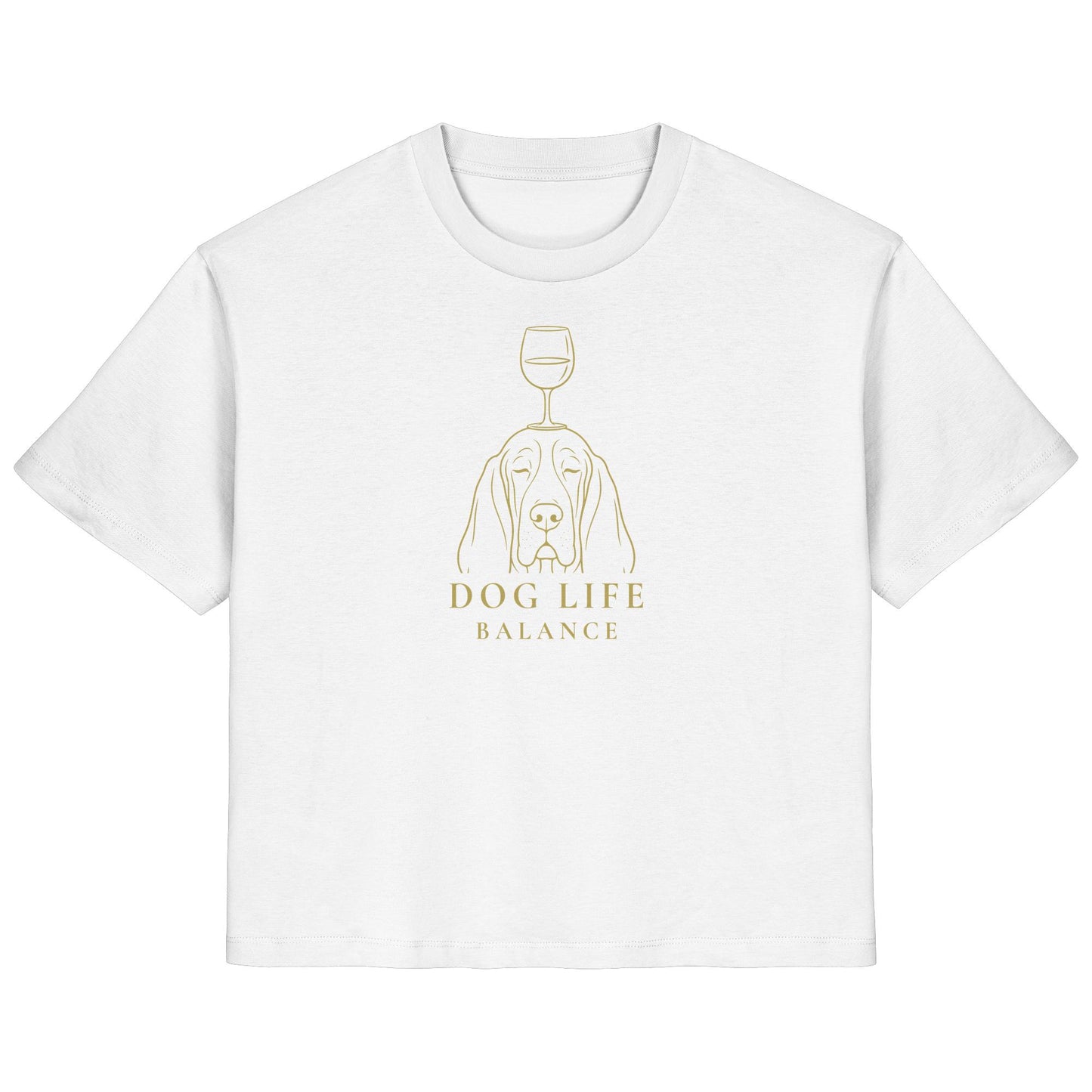 Dog Life Balance - Basset Hound - Ladies Organic Shirt