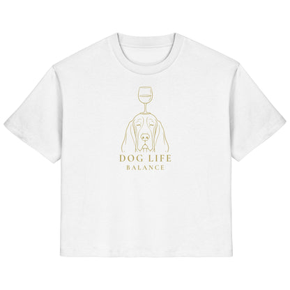 Dog Life Balance - Basset Hound - Ladies Organic Shirt