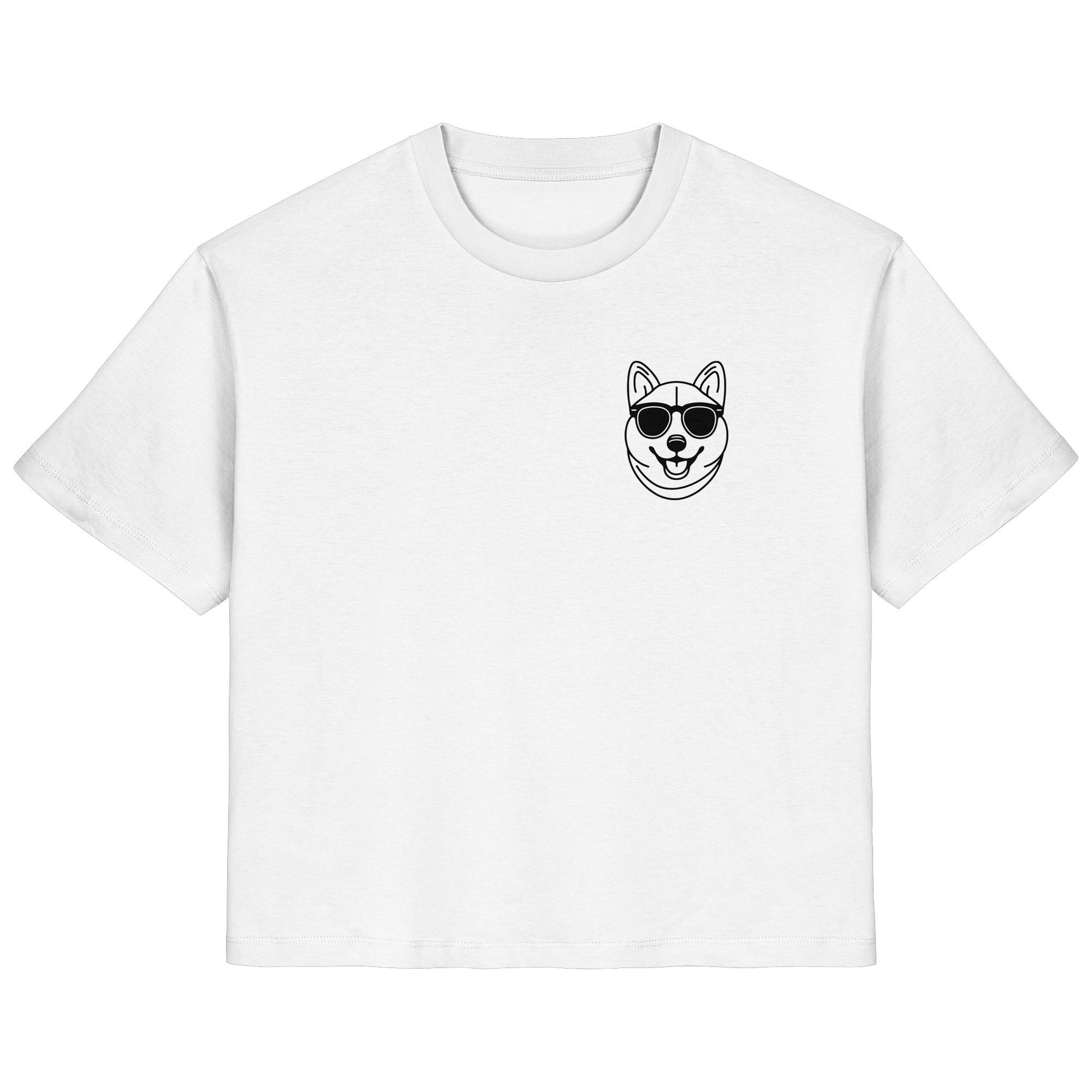 Line Art - Cooler Shiba Inu - Ladies Organic Shirt