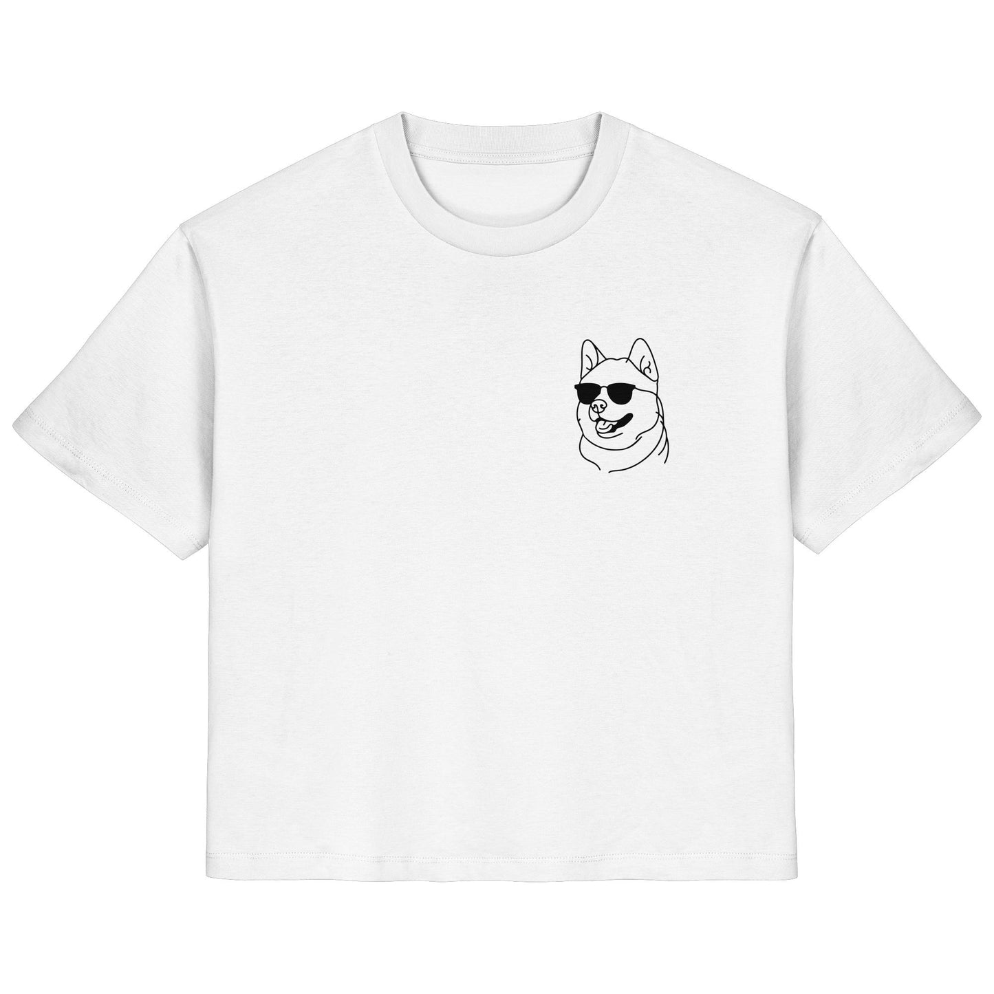 Line Art - Cooler Akita - Ladies Organic Shirt