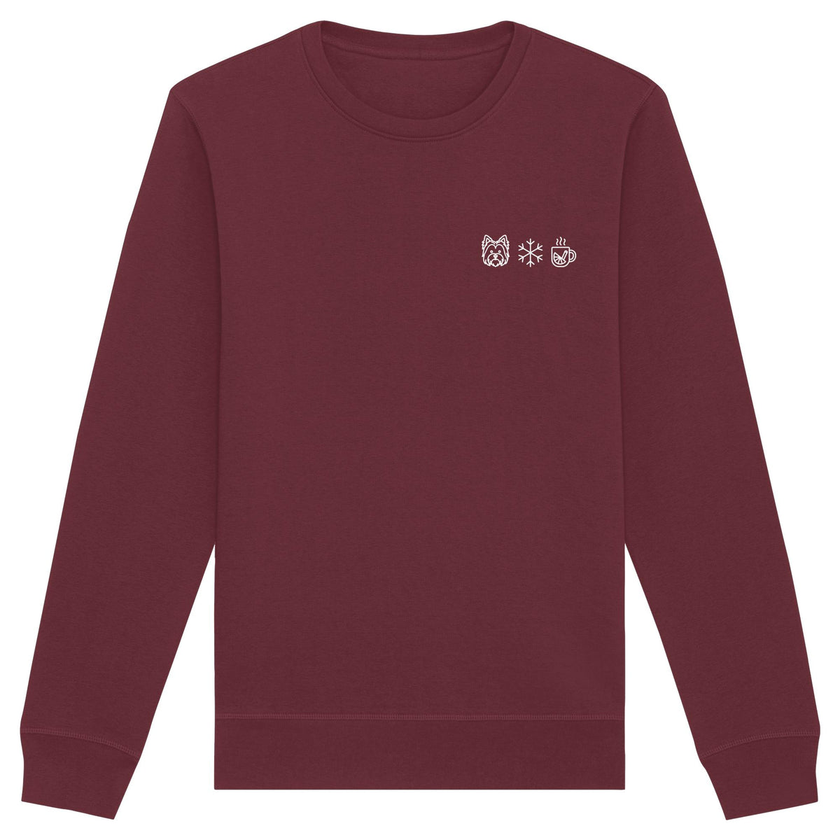 Biewer Terrier - Schneeflocke Glühwein - Organic Basic Unisex Sweatshirt