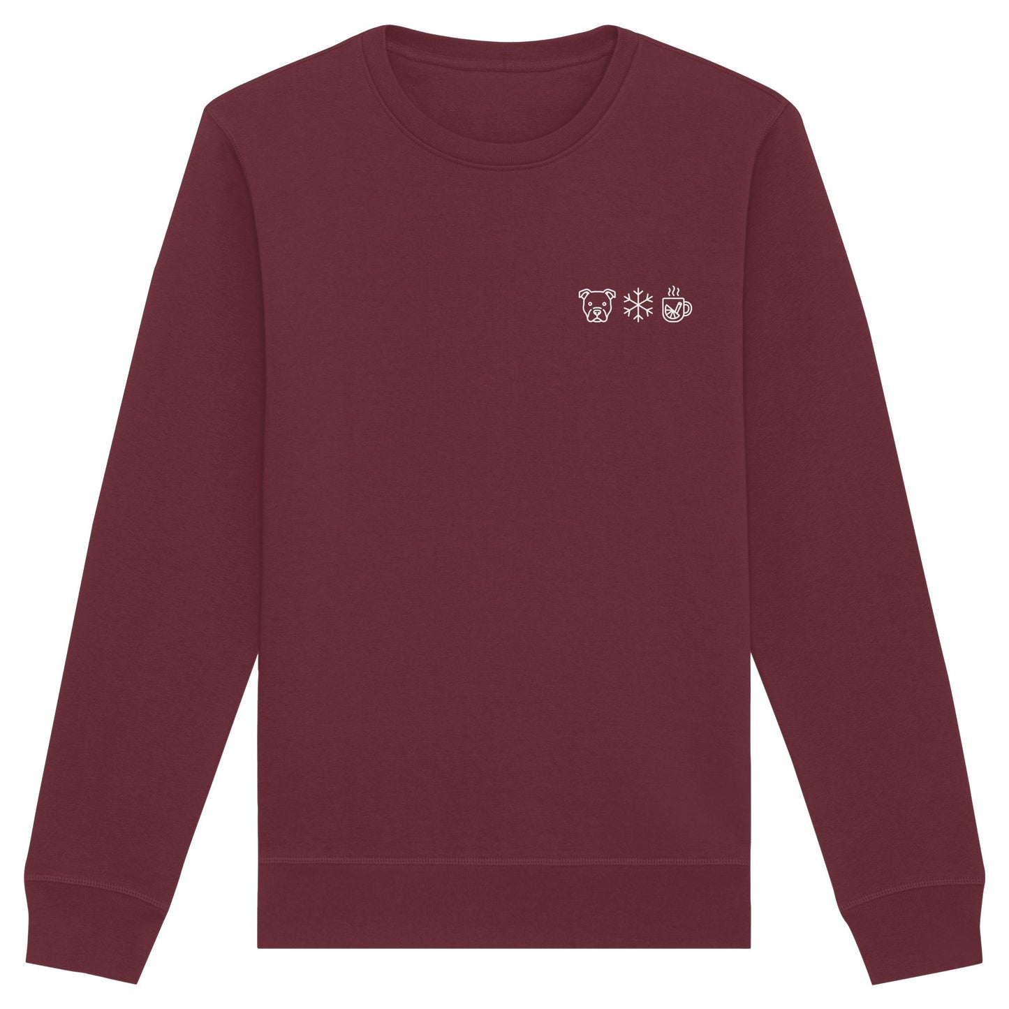 American Staffordshire Terrier - Schneeflocke Glühwein - Organic Basic Unisex Sweatshirt