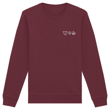 Staffordshire Bullterrier - Schneeflocke Glühwein - Organic Basic Unisex Sweatshirt