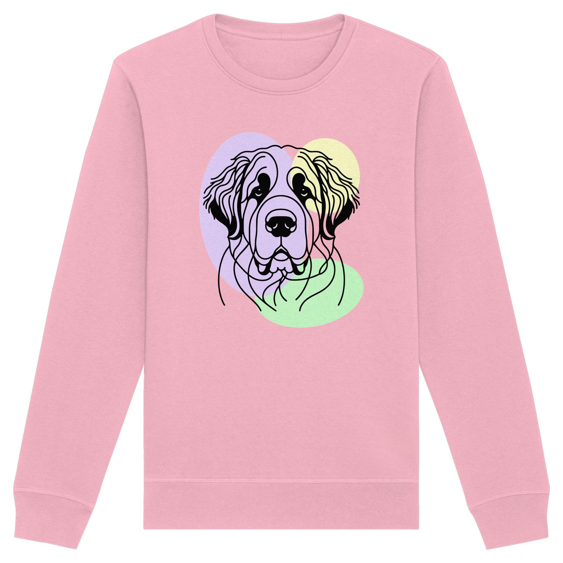 Line Art - Süßer Bernhardiner - Organic Basic Unisex Sweatshirt