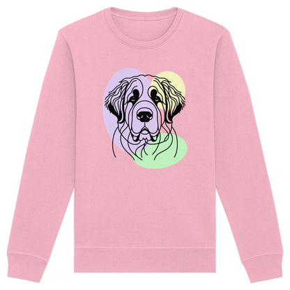Line Art - Süßer Bernhardiner - Organic Basic Unisex Sweatshirt