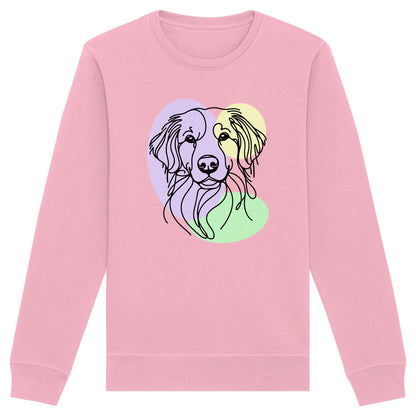 Line Art - Süßer Kooikerhondje - Organic Basic Unisex Sweatshirt