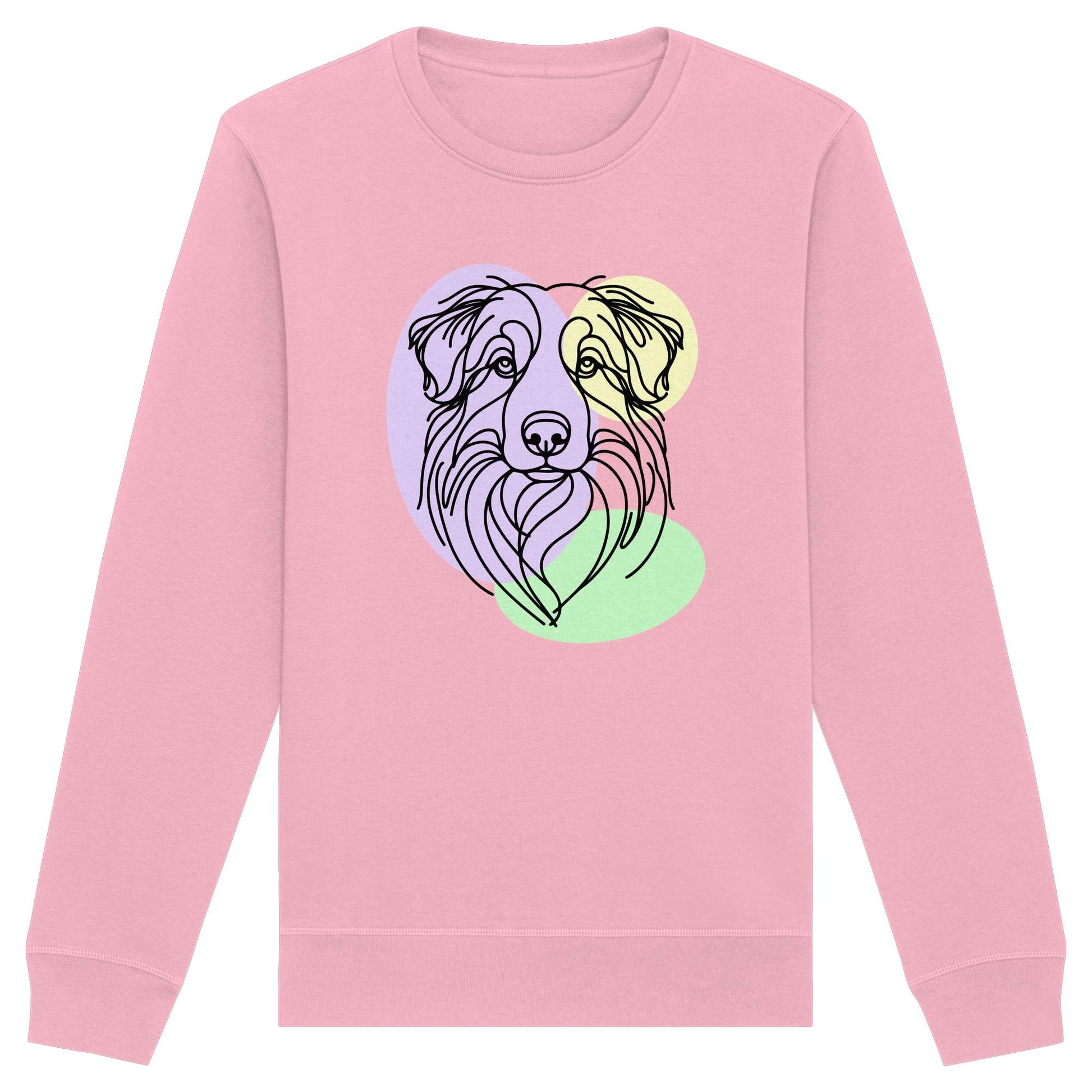 Line Art - Süßer Australian Shepherd - Organic Basic Unisex Sweatshirt