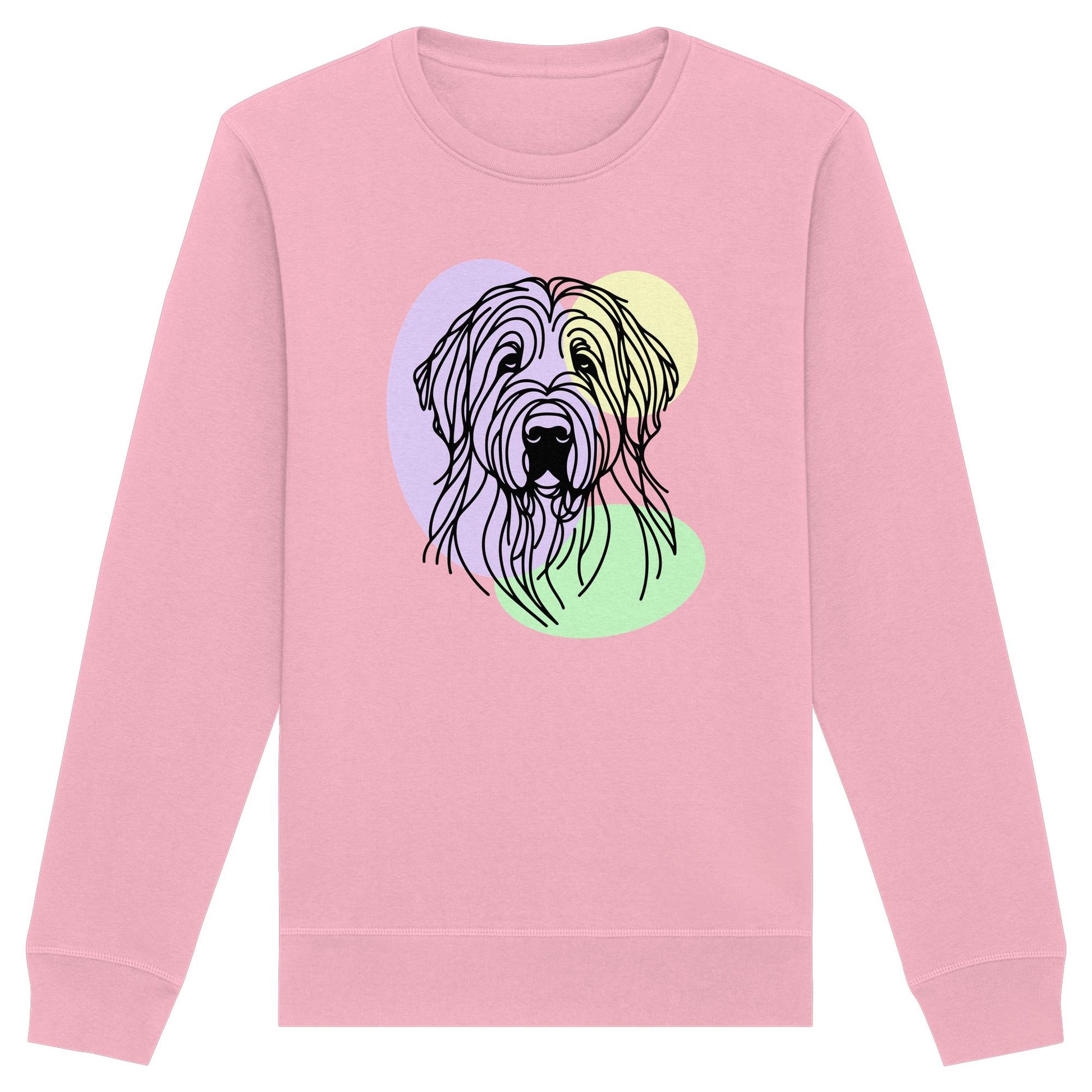 Line Art - Süßer Briard - Organic Basic Unisex Sweatshirt