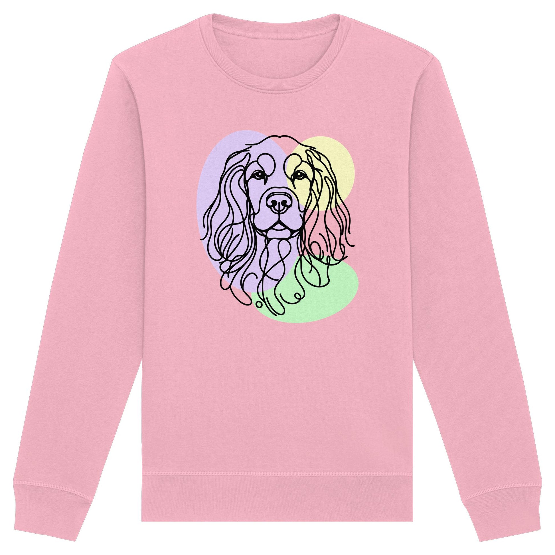 Line Art - Süßer Cocker Spaniel - Organic Basic Unisex Sweatshirt
