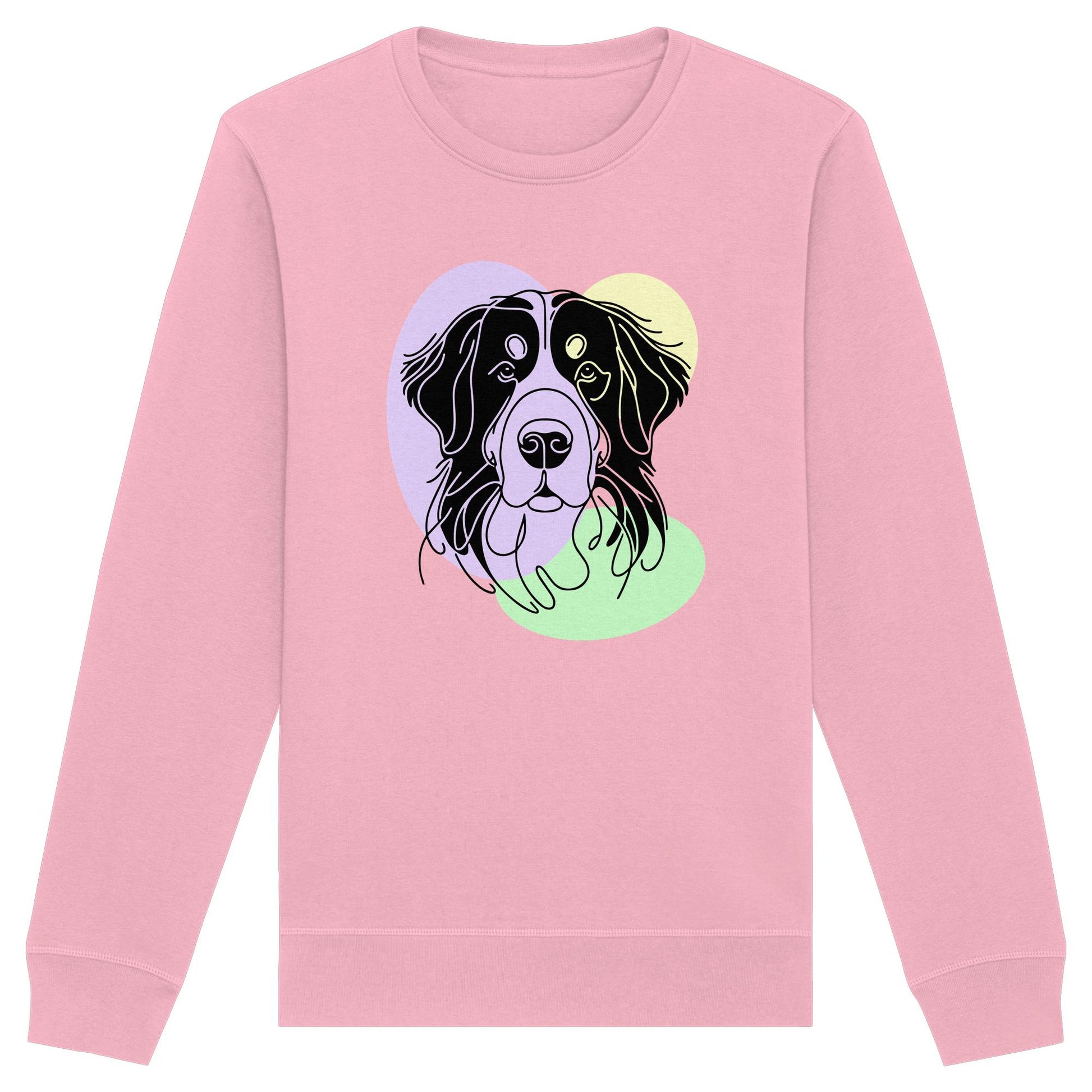 Line Art - Süßer Berner Sennenhund - Organic Basic Unisex Sweatshirt