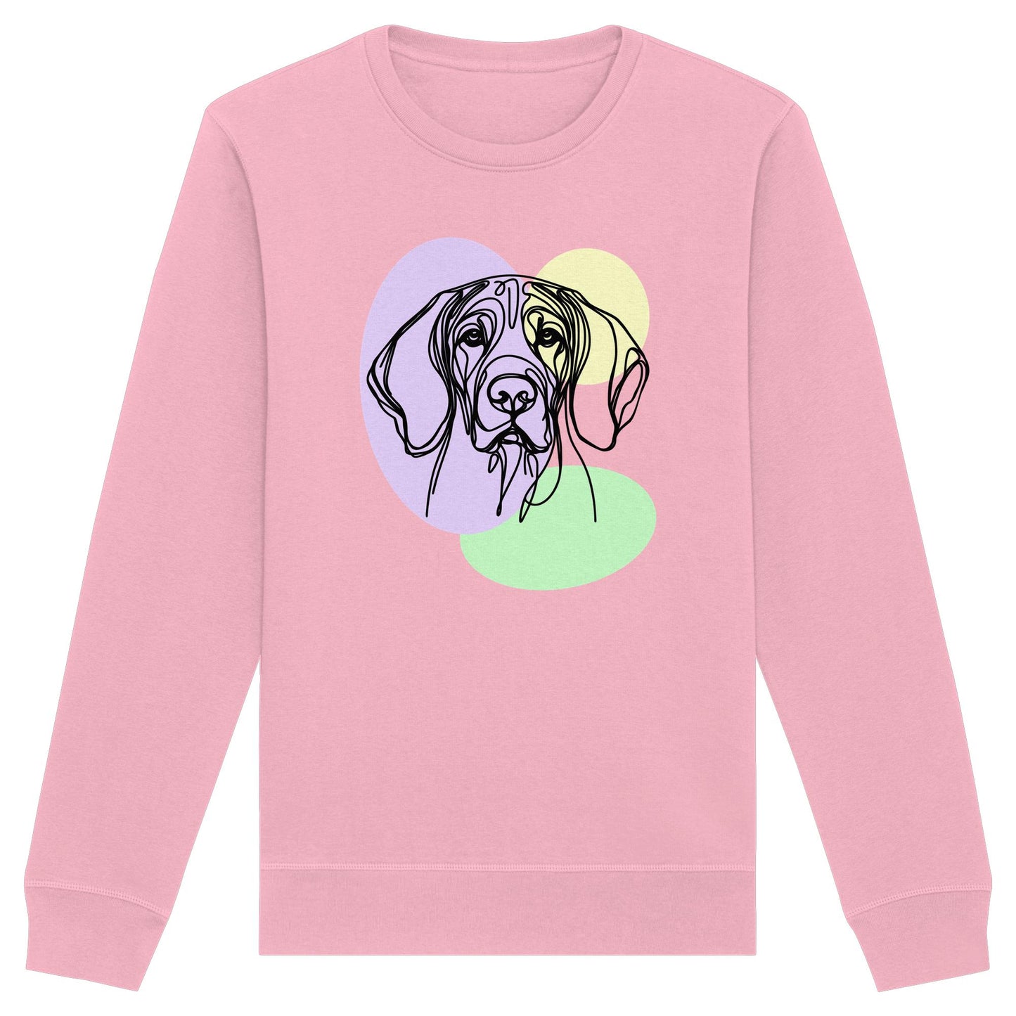 Line Art - Süßer Bayerischer Gebirgsschweißhund - Organic Basic Unisex Sweatshirt