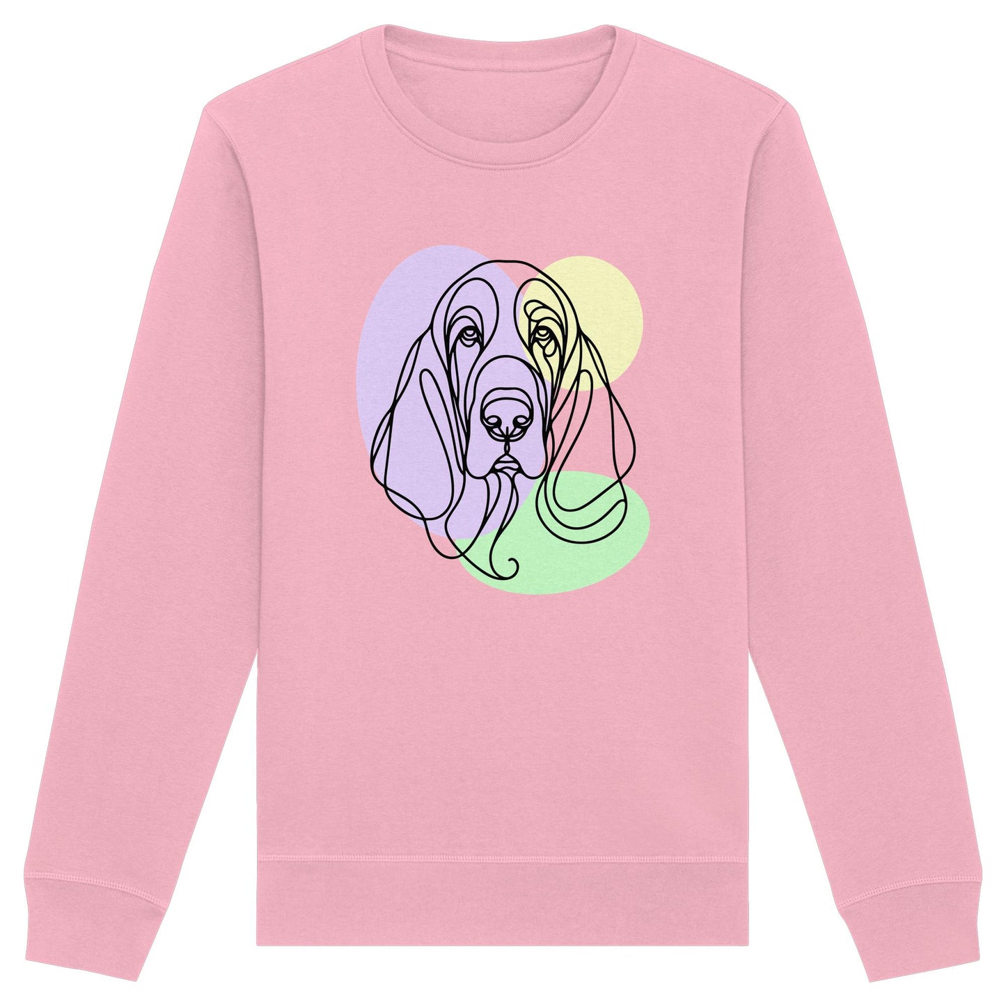 Line Art - Süßer Basset Hound - Organic Basic Unisex Sweatshirt