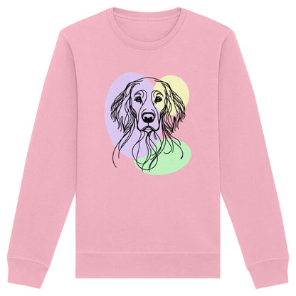 Line Art - Süßer English Setter - Organic Basic Unisex Sweatshirt