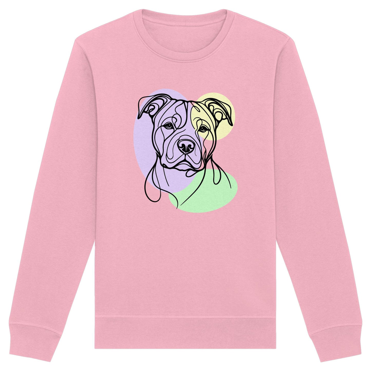Line Art - Süßer American Staffordshire Terrier - Organic Basic Unisex Sweatshirt