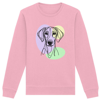 Line Art - Süßer Dobermann - Organic Basic Unisex Sweatshirt