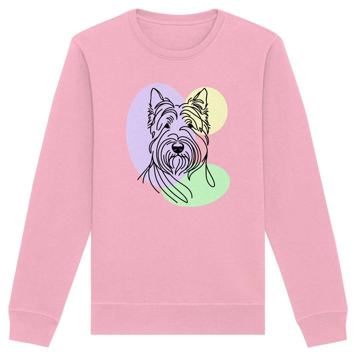 Line Art - Süßer Scottish Terrier - Organic Basic Unisex Sweatshirt