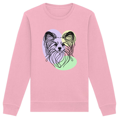 Line Art - Süßer Papillon - Organic Basic Unisex Sweatshirt