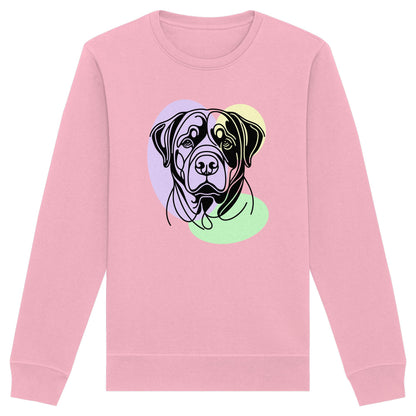 Line Art - Süßer Rottweiler - Organic Basic Unisex Sweatshirt