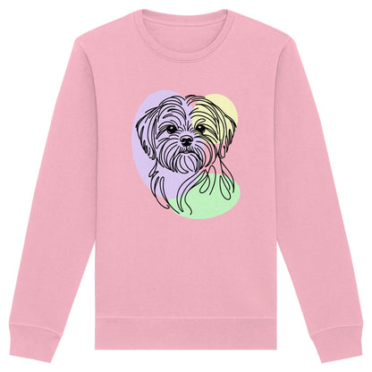 Line Art - Süßer Shih Tzu - Organic Basic Unisex Sweatshirt