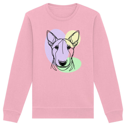 Line Art - Süßer Bullterrier - Organic Basic Unisex Sweatshirt