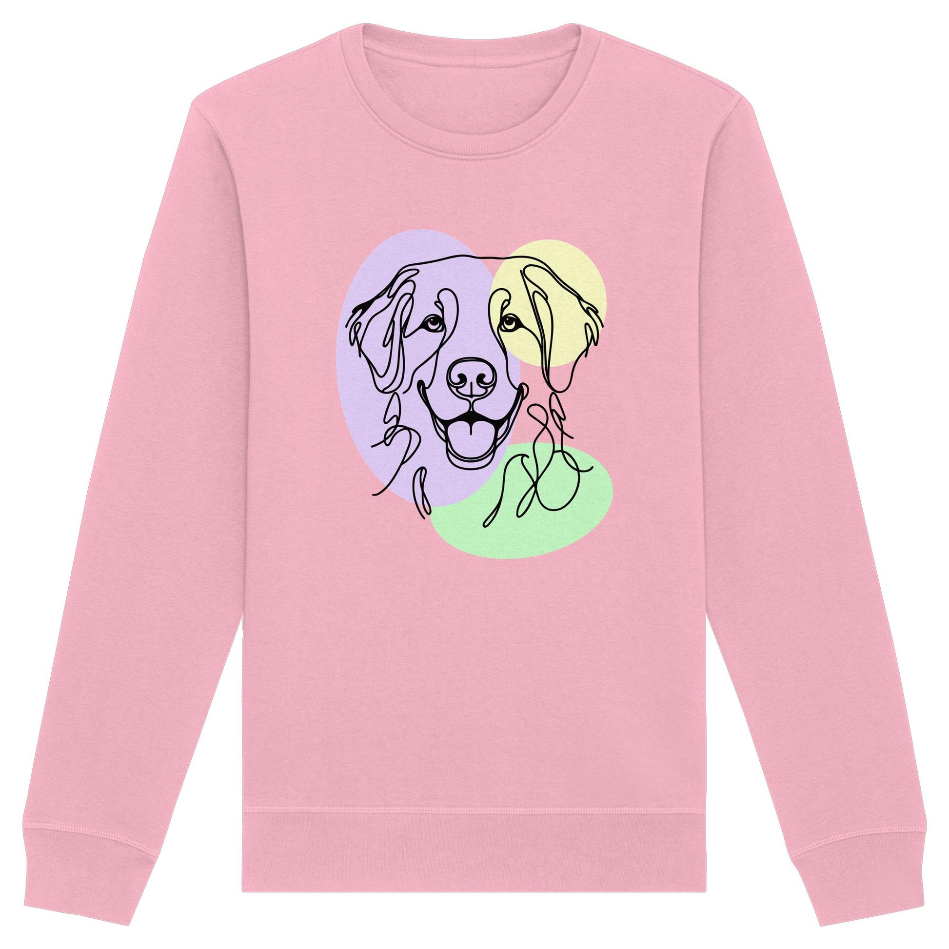Line Art - Süßer Golden Retriever - Organic Basic Unisex Sweatshirt