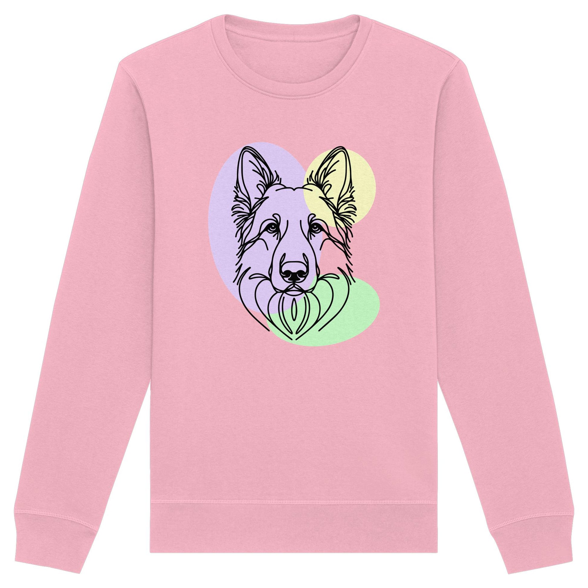 Line Art - Süßer Schäferhund - Organic Basic Unisex Sweatshirt