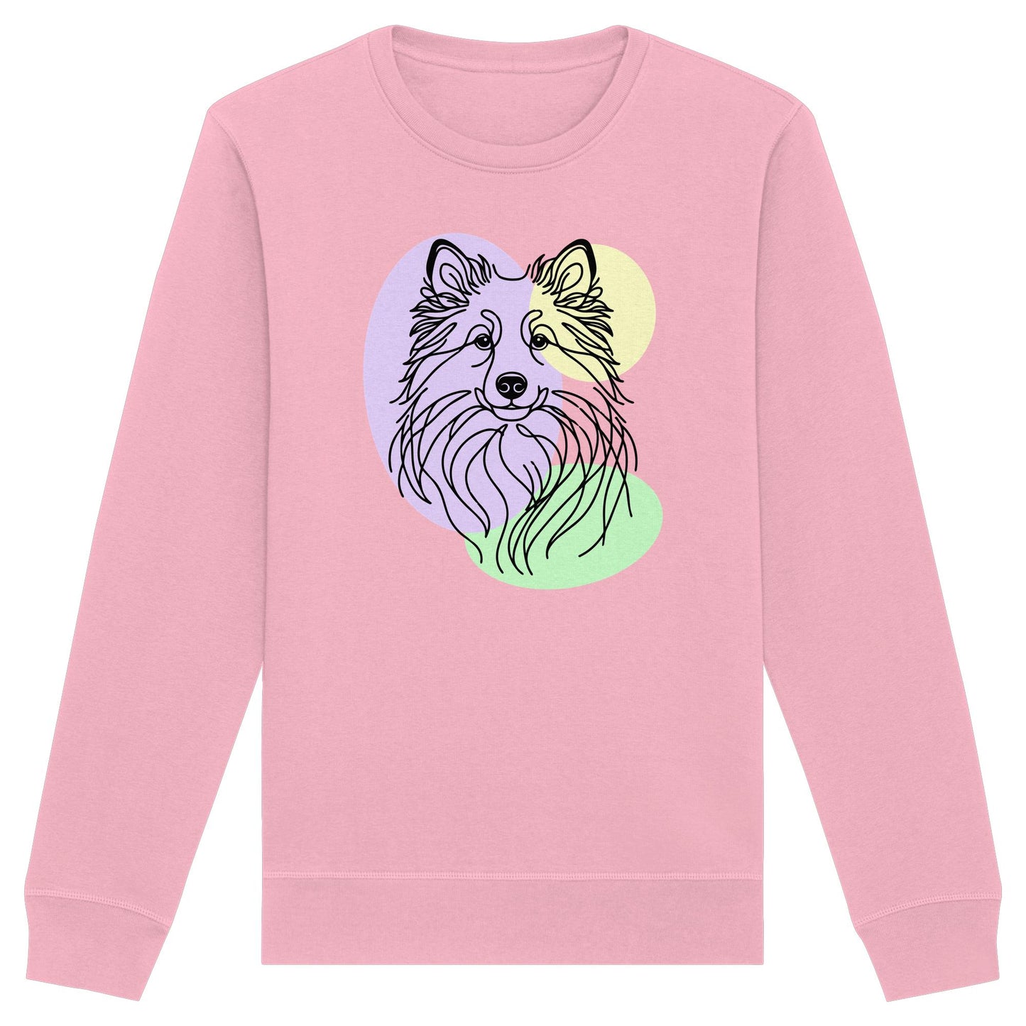 Line Art - Süßer Islandhund - Organic Basic Unisex Sweatshirt