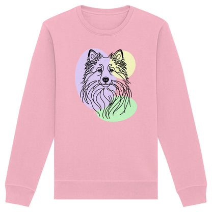 Line Art - Süßer Islandhund - Organic Basic Unisex Sweatshirt