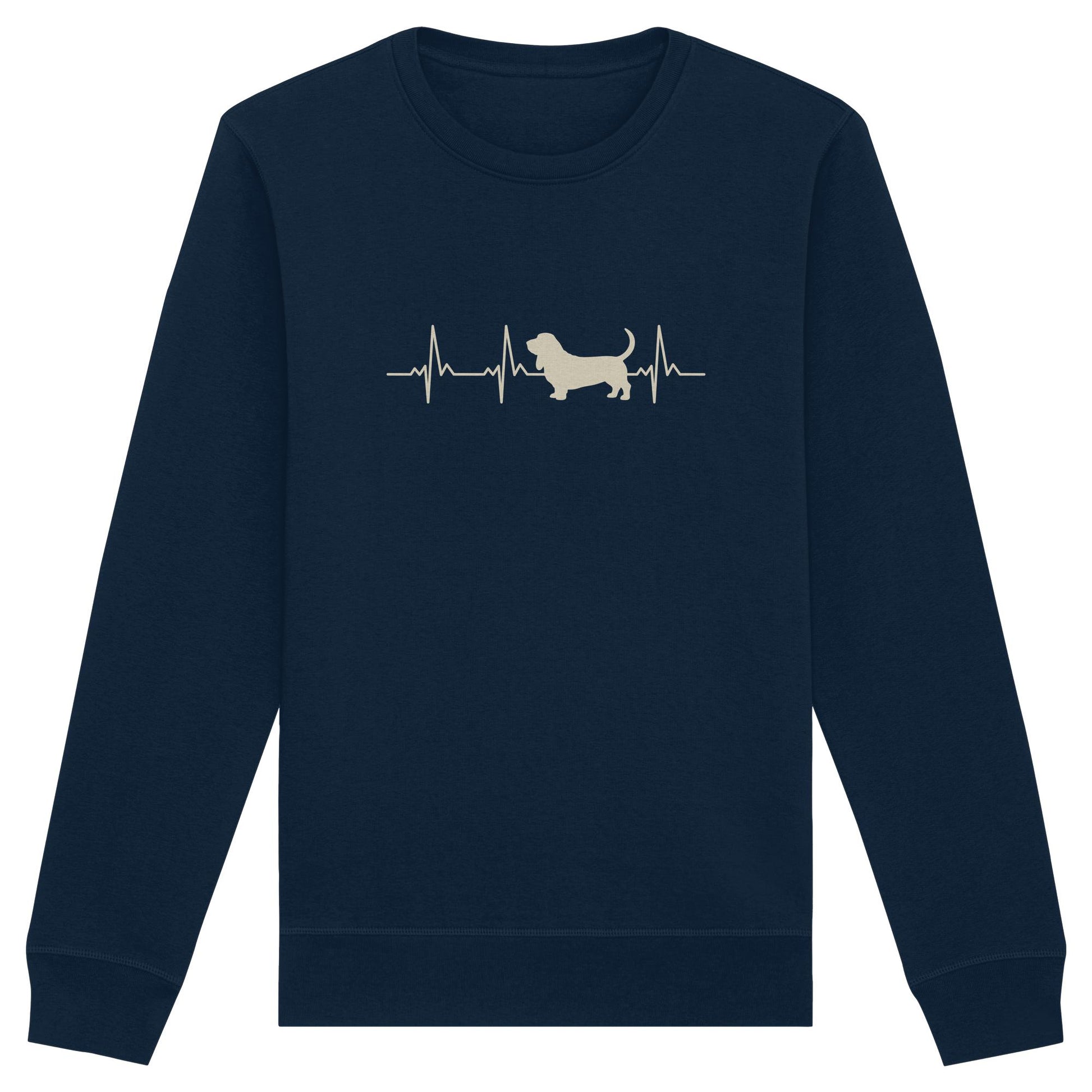 Herzschlag Basset Hound - Organic Basic Unisex Sweatshirt
