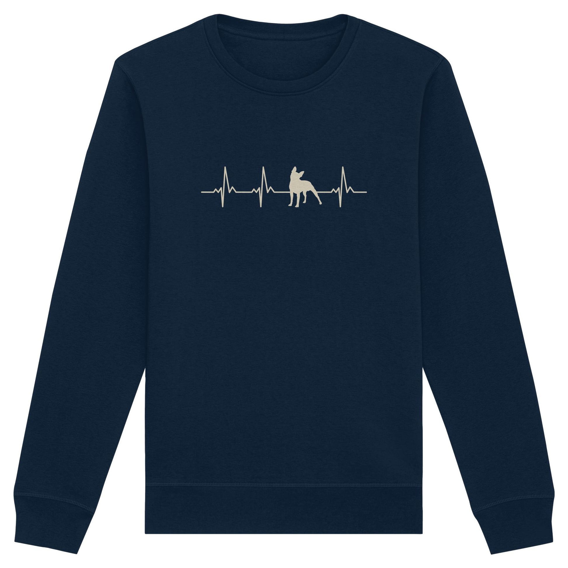 Herzschlag Boston Terrier - Organic Basic Unisex Sweatshirt