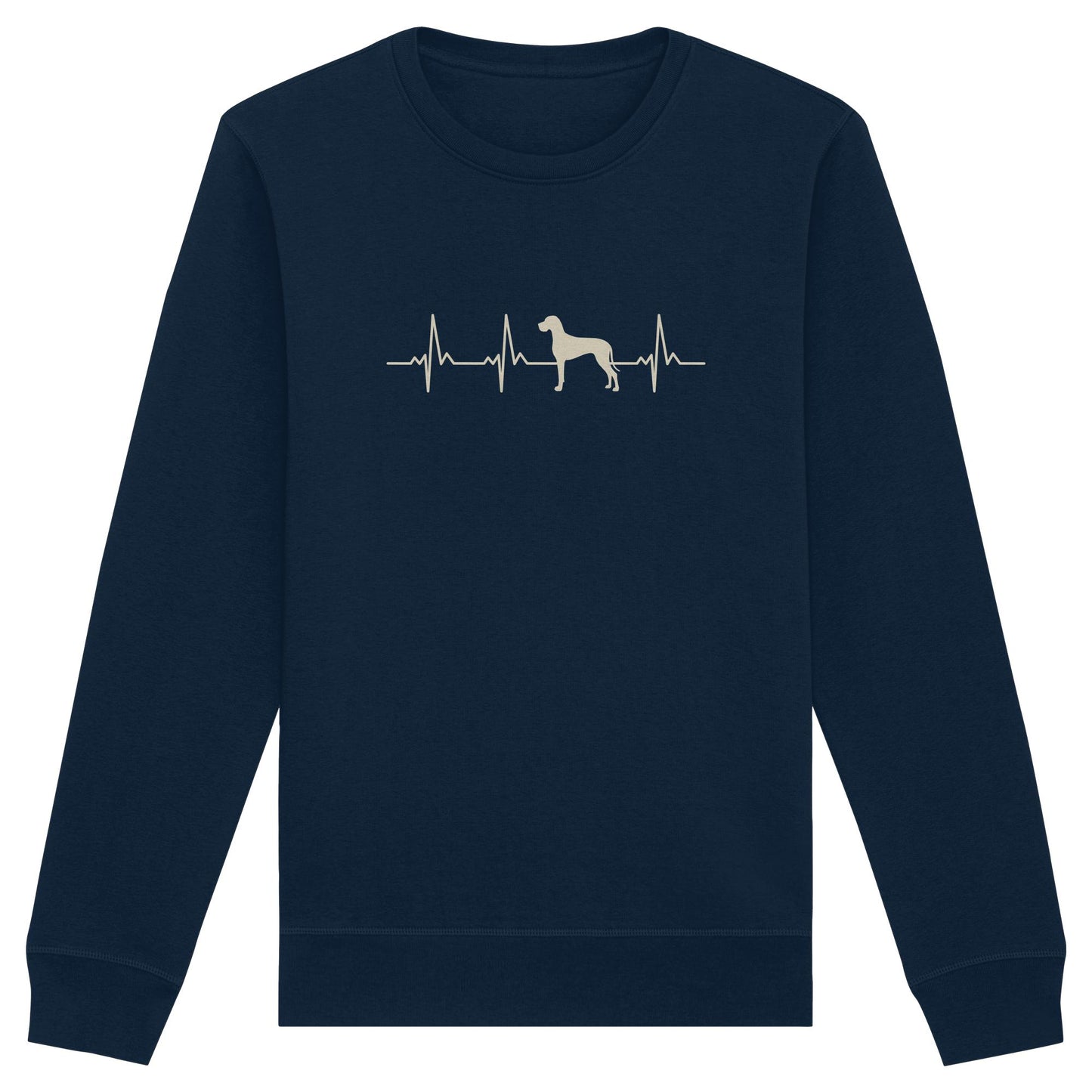 Herzschlag Deutsche Dogge - Organic Basic Unisex Sweatshirt