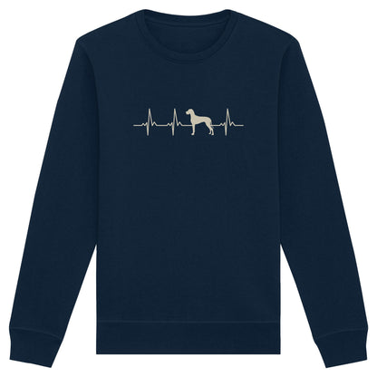 Herzschlag Deutsche Dogge - Organic Basic Unisex Sweatshirt