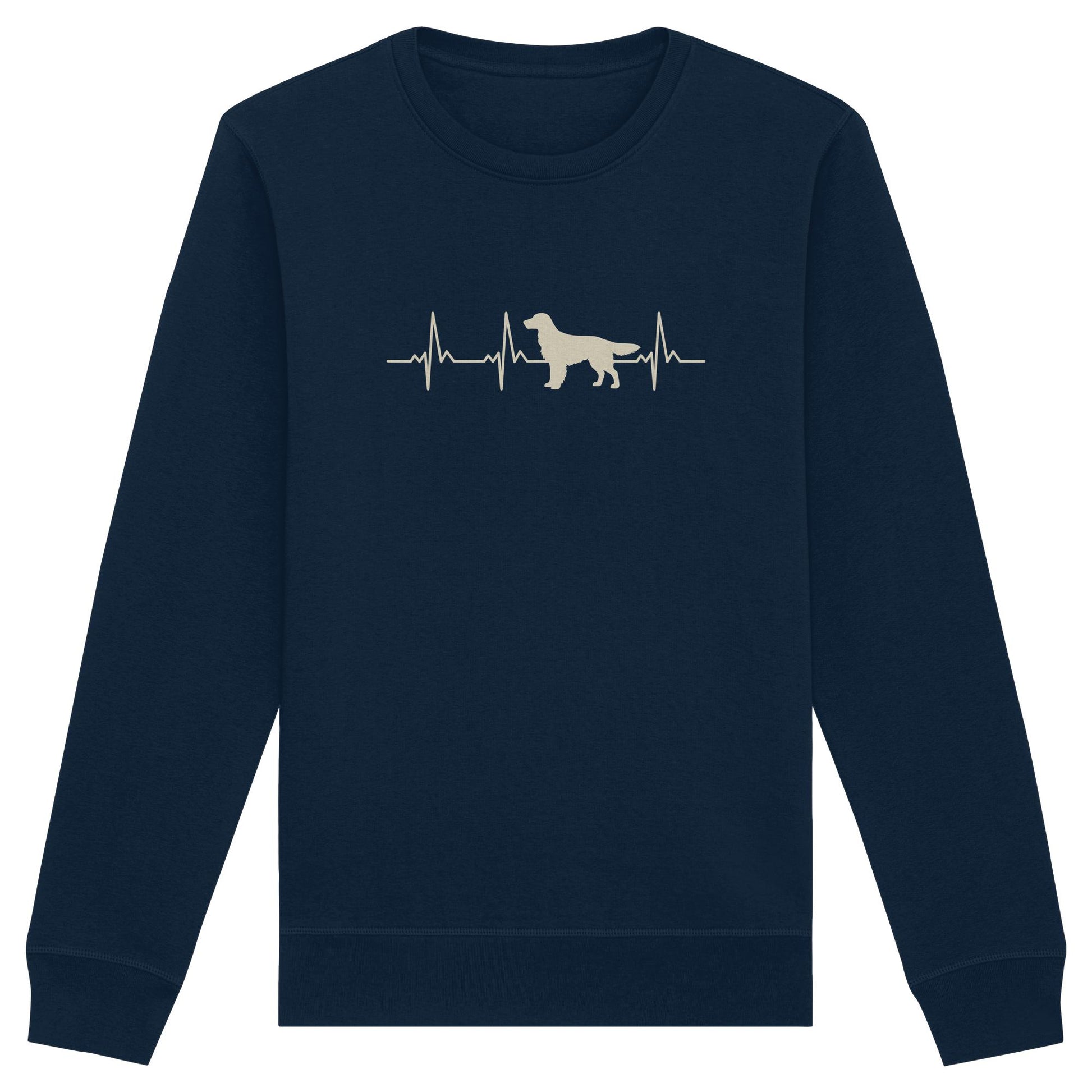 Herzschlag Flat Coated Retriever - Organic Basic Unisex Sweatshirt
