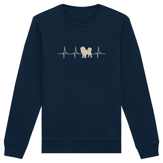 Herzschlag Tibetdogge - Organic Basic Unisex Sweatshirt