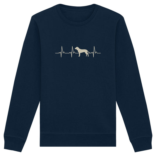 Herzschlag Bayerischer Gebirgsschweißhund - Organic Basic Unisex Sweatshirt