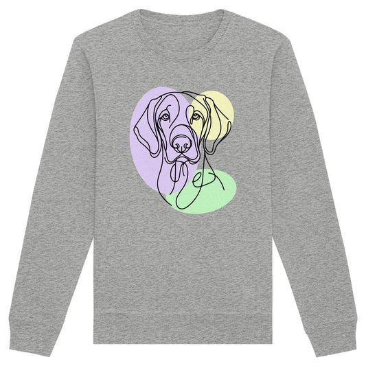 Line Art - Süßer Vizsla - Organic Basic Unisex Sweatshirt