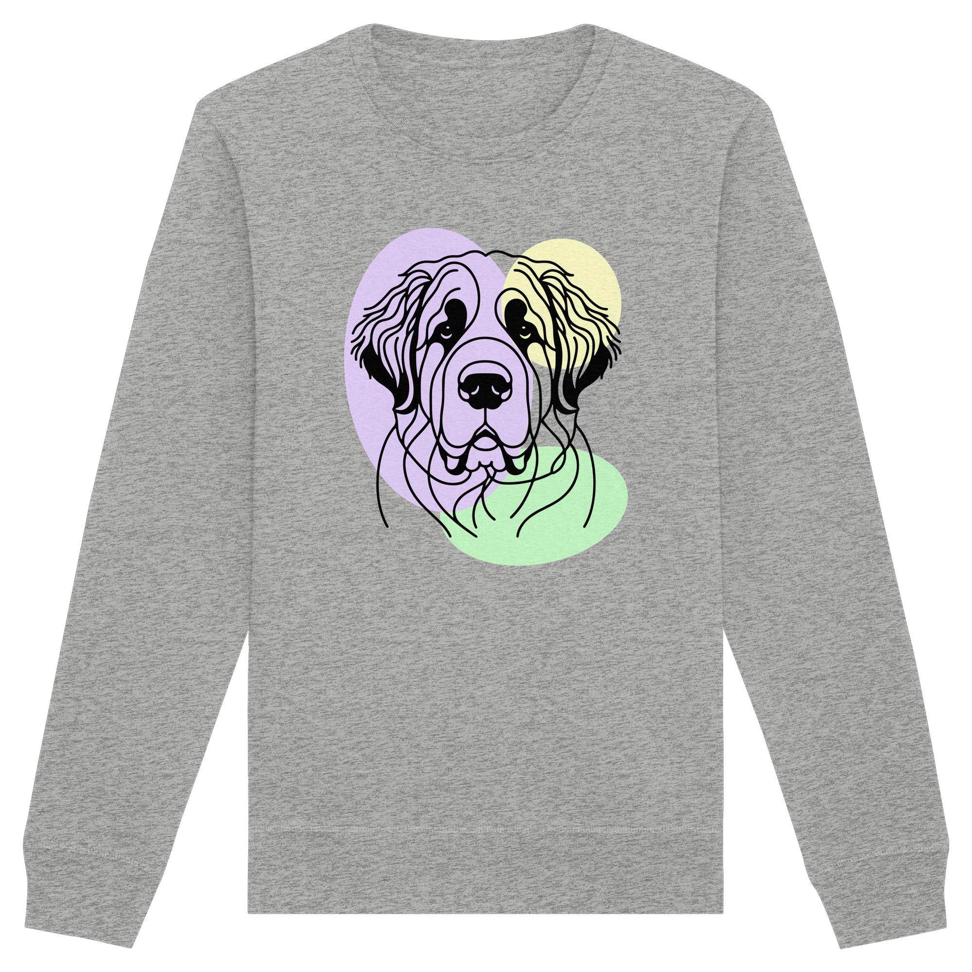Line Art - Süßer Bernhardiner - Organic Basic Unisex Sweatshirt