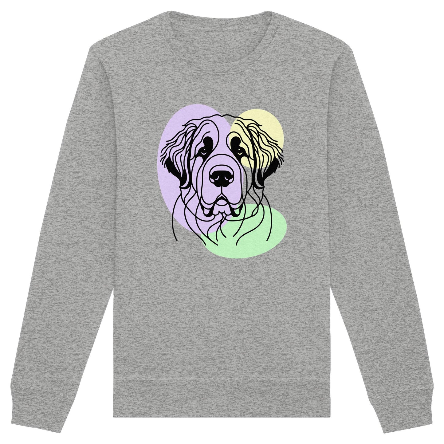 Line Art - Süßer Bernhardiner - Organic Basic Unisex Sweatshirt