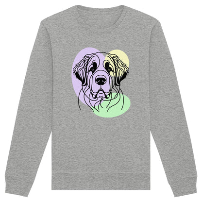 Line Art - Süßer Bernhardiner - Organic Basic Unisex Sweatshirt