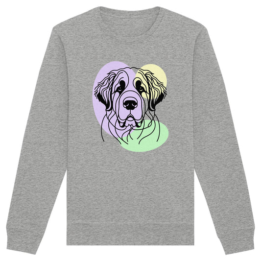 Line Art - Süßer Bernhardiner - Organic Basic Unisex Sweatshirt