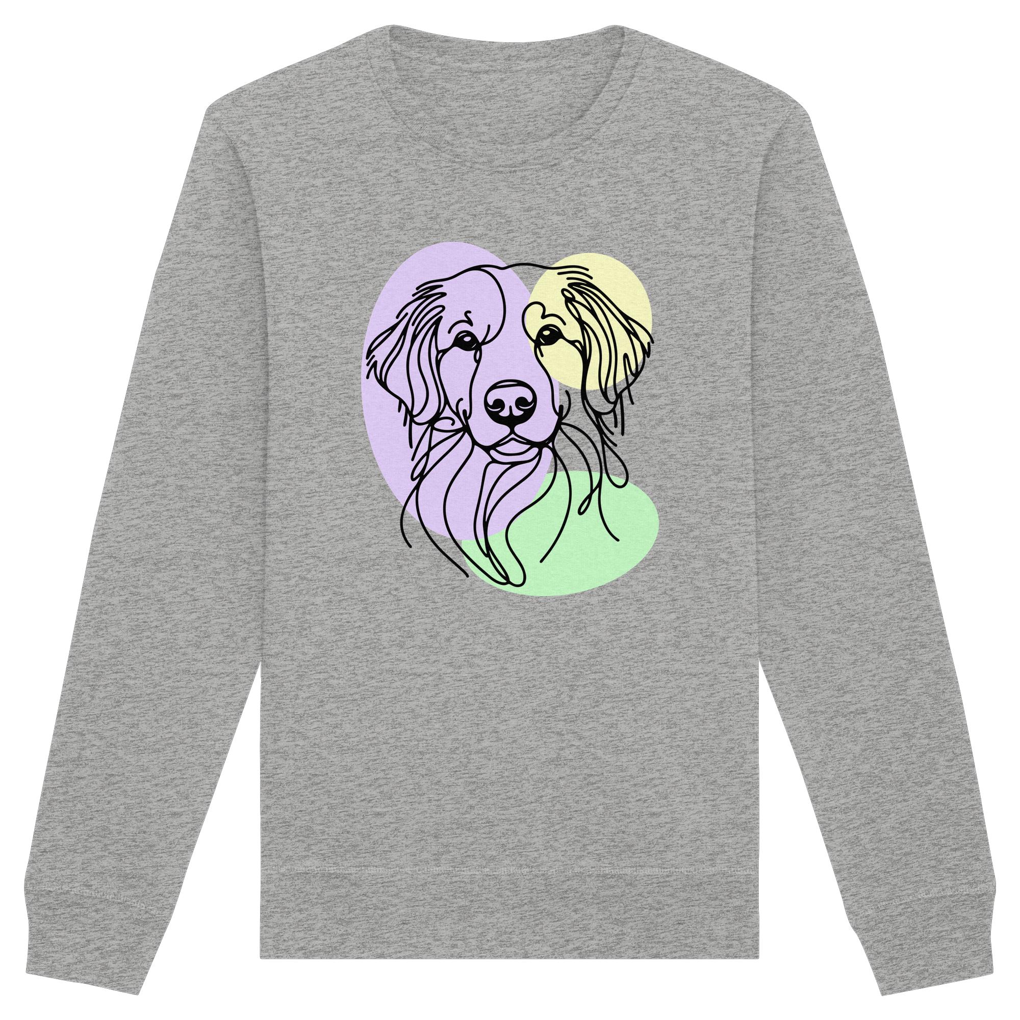 Line Art - Süßer Kooikerhondje - Organic Basic Unisex Sweatshirt