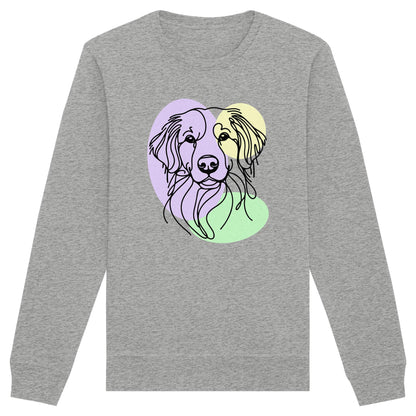 Line Art - Süßer Kooikerhondje - Organic Basic Unisex Sweatshirt