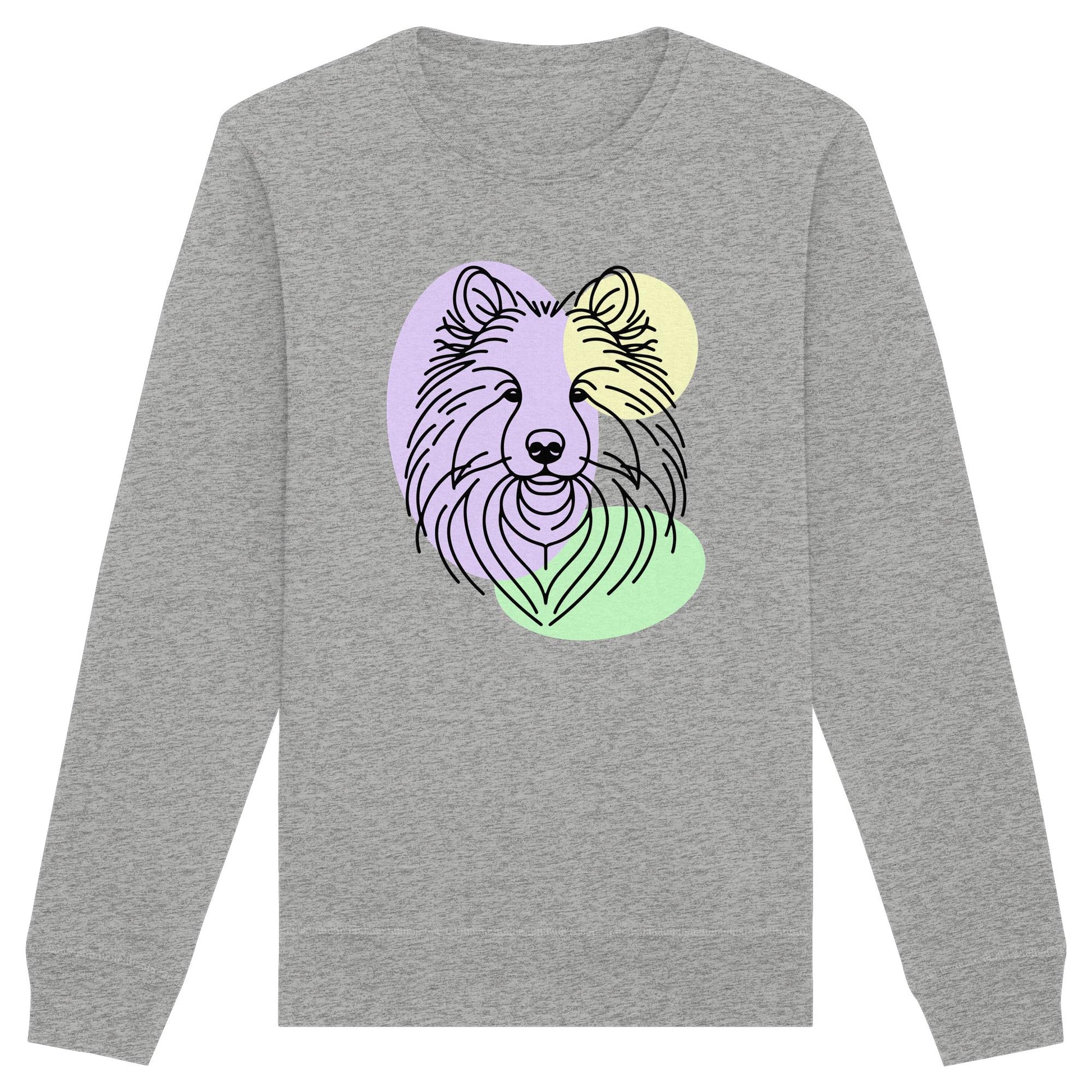 Line Art - Süßer Wolfsspitz - Organic Basic Unisex Sweatshirt