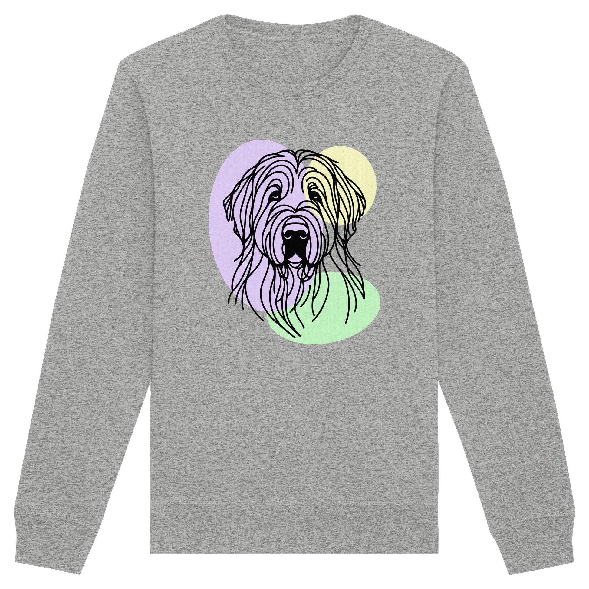 Line Art - Süßer Briard - Organic Basic Unisex Sweatshirt